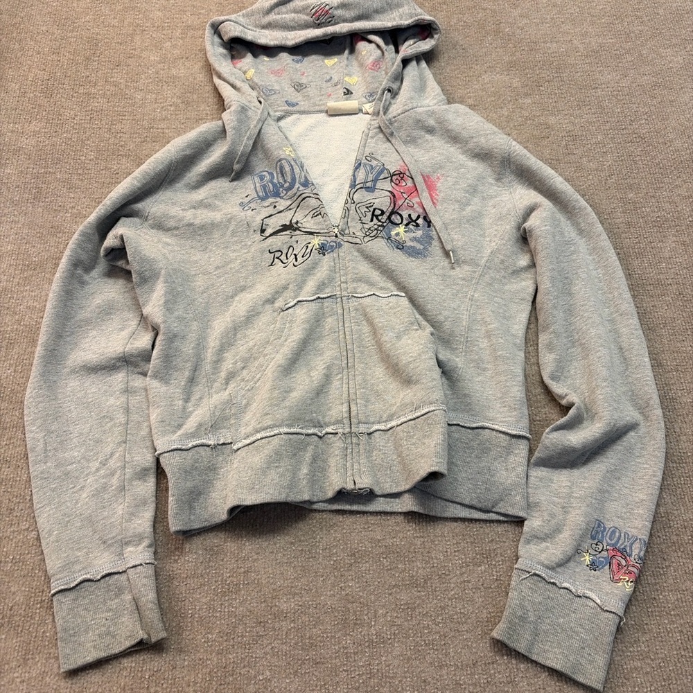 Roxy Y2K Graphic Zip-Up Hoodie 1740